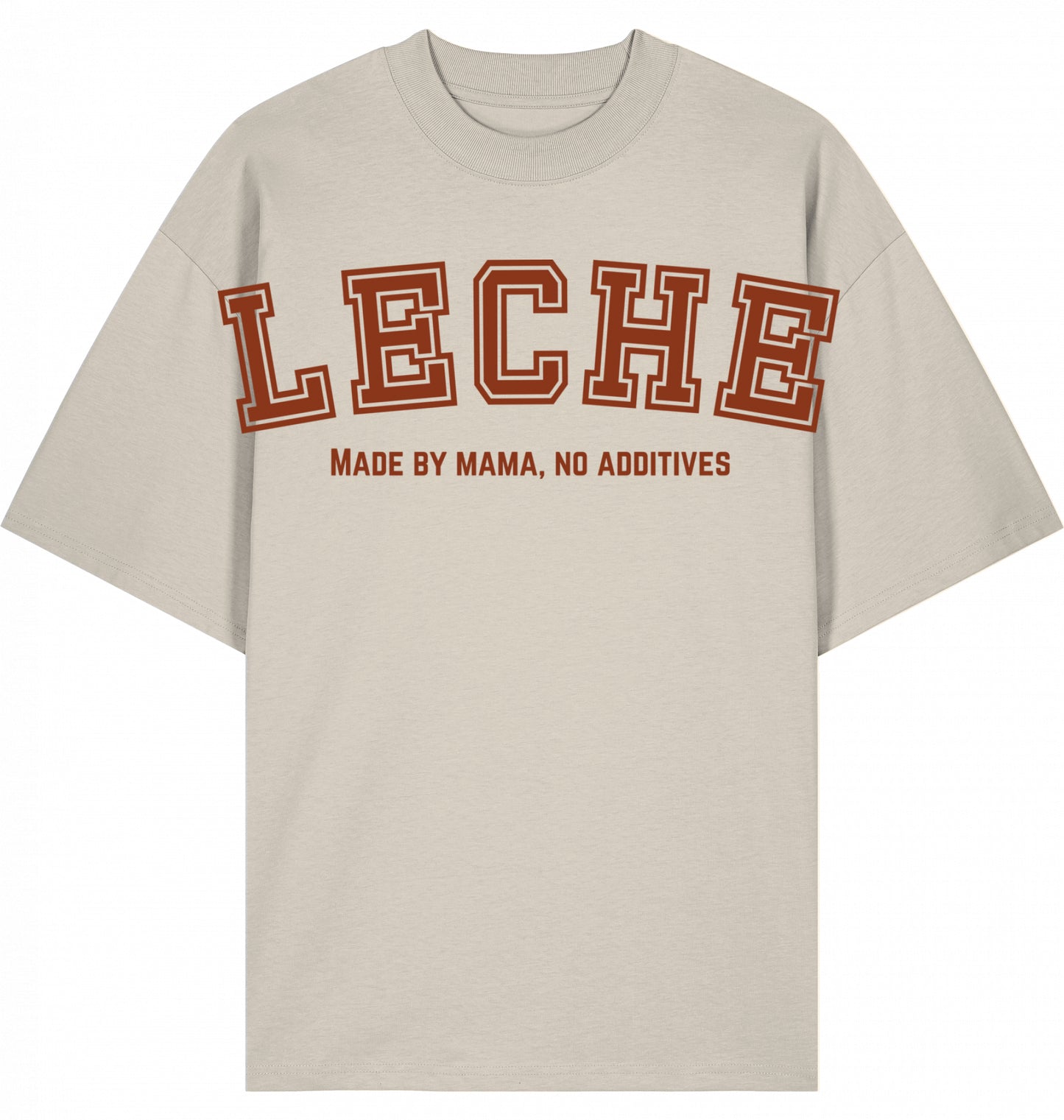 Leche - Shirt Cream - Druck Rot