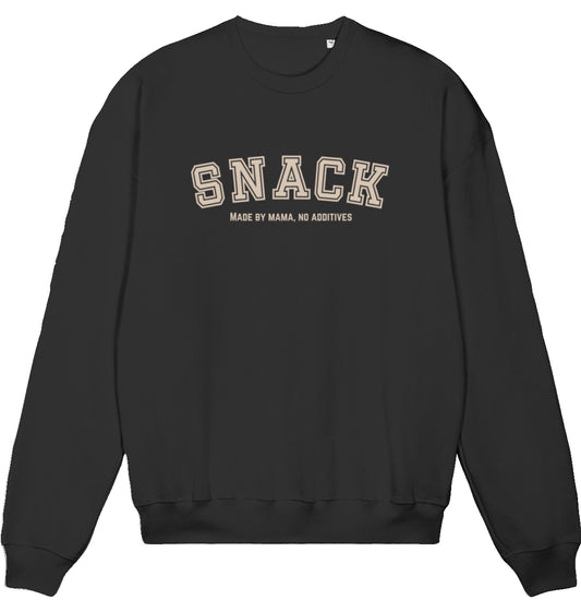 Snack Sweater – Made by Mama, No Additives – Schwarz