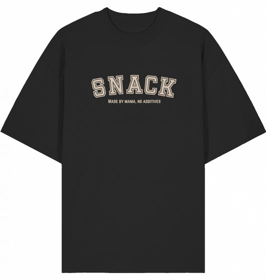 Snack Shirt – Made by Mama, No Additives (Schwarz)