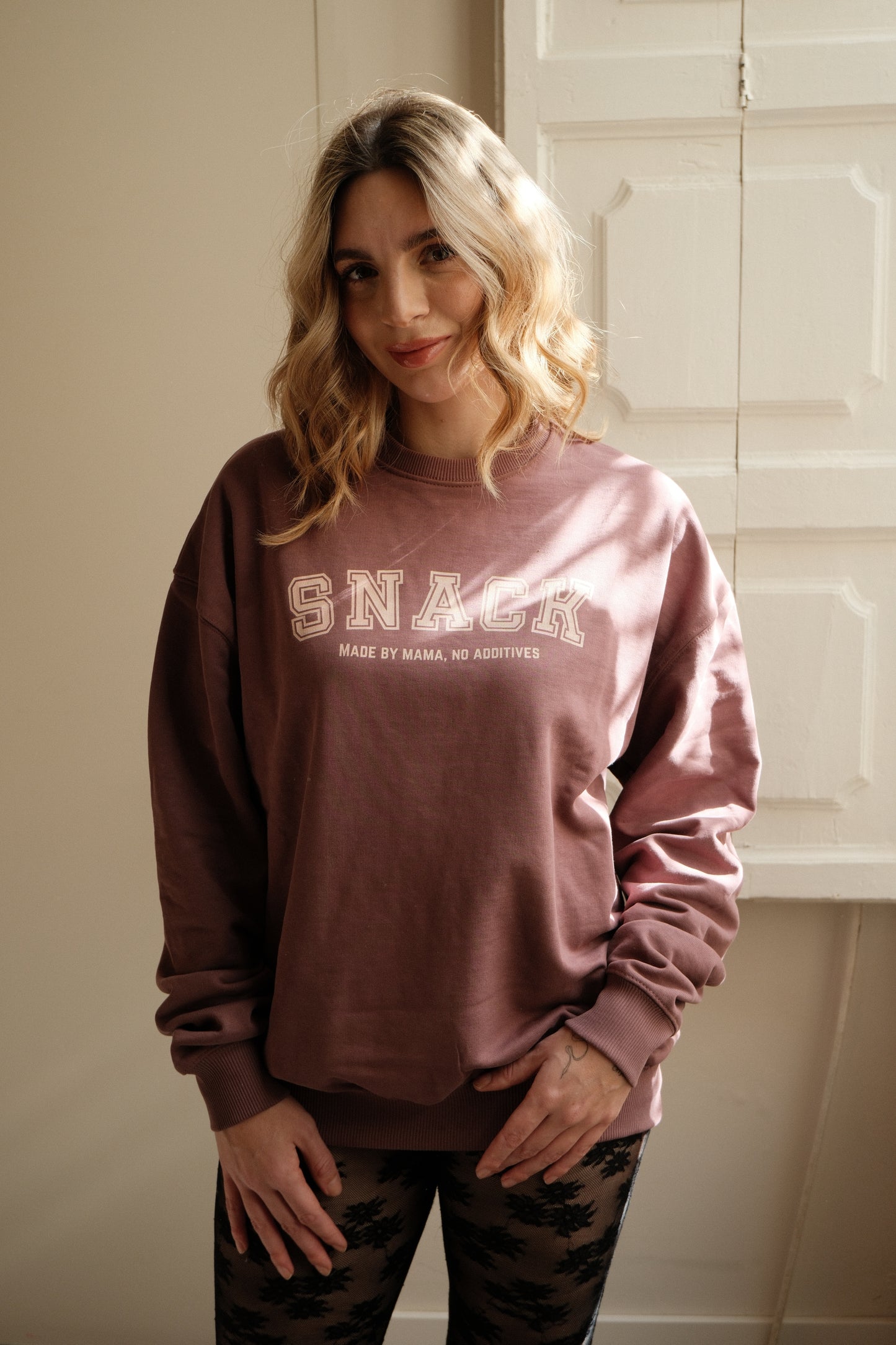 Snack Sweater – Made by Mama, No Additives – Mauve
