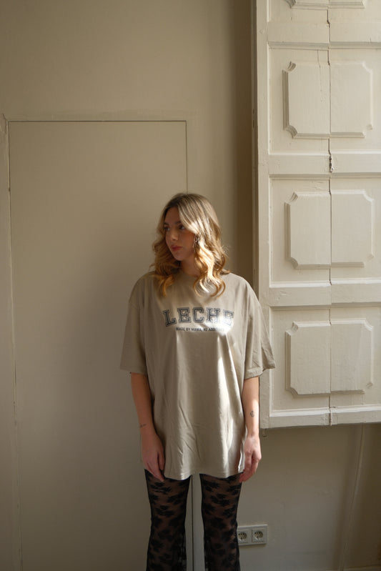 Leche Shirt – Made by Mama, No Additives (Stone)