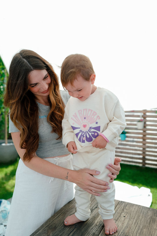 Baby Pulli - In Boobs I trust - rosa/lila