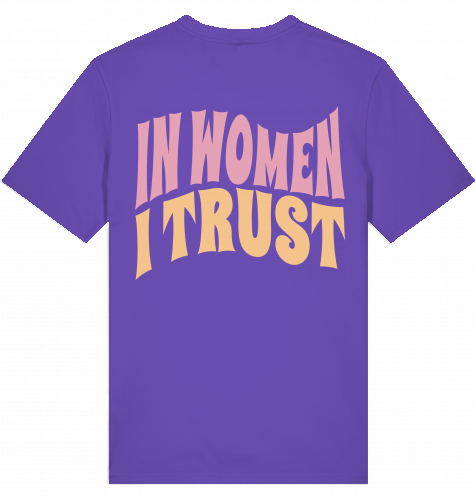 Shirt Men - In women i trust - lila