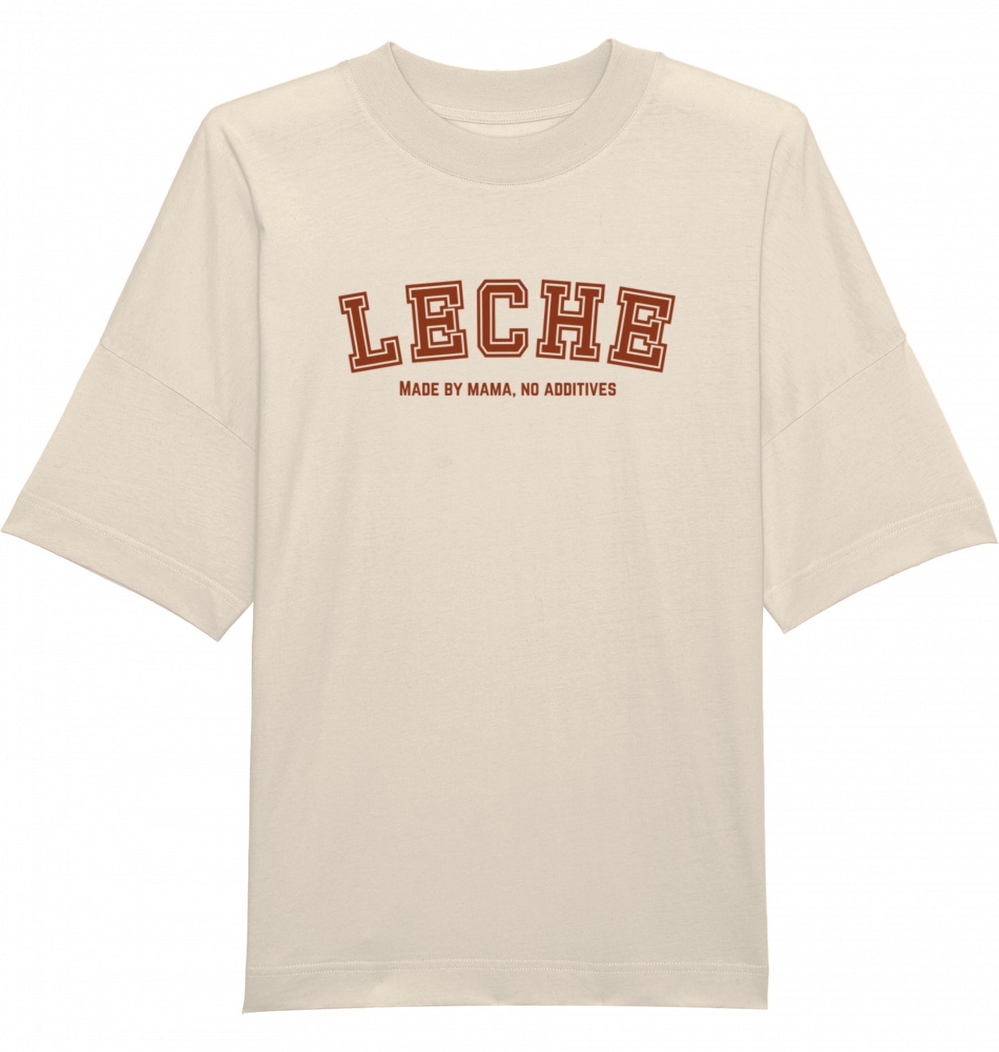 LECHE - Shirt Beige - Rot