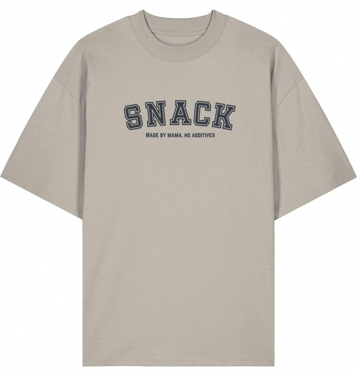 Snack Shirt – Made by Mama, No Additives (Stone)