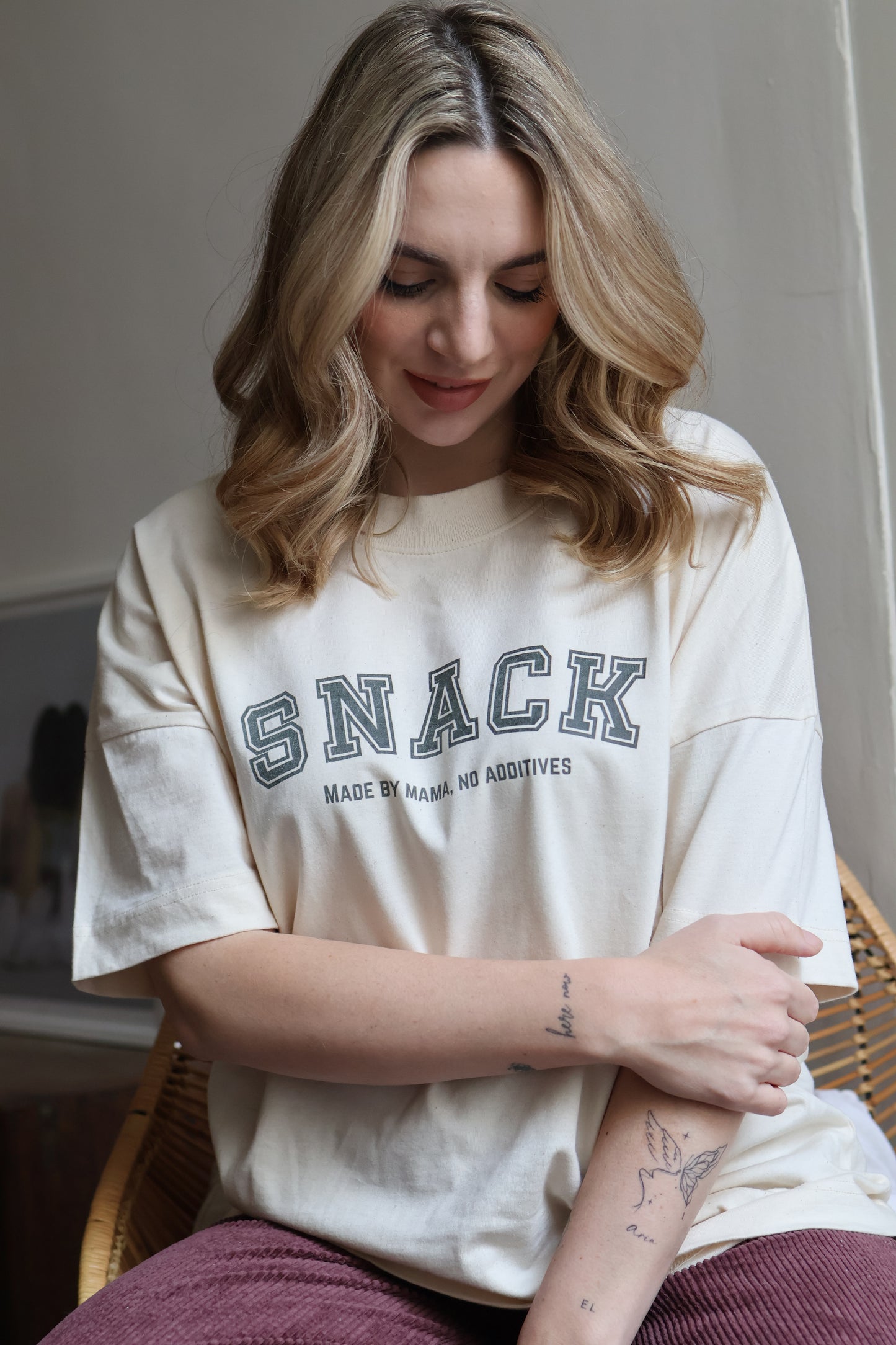 Snack - Shirt Beige - Grün