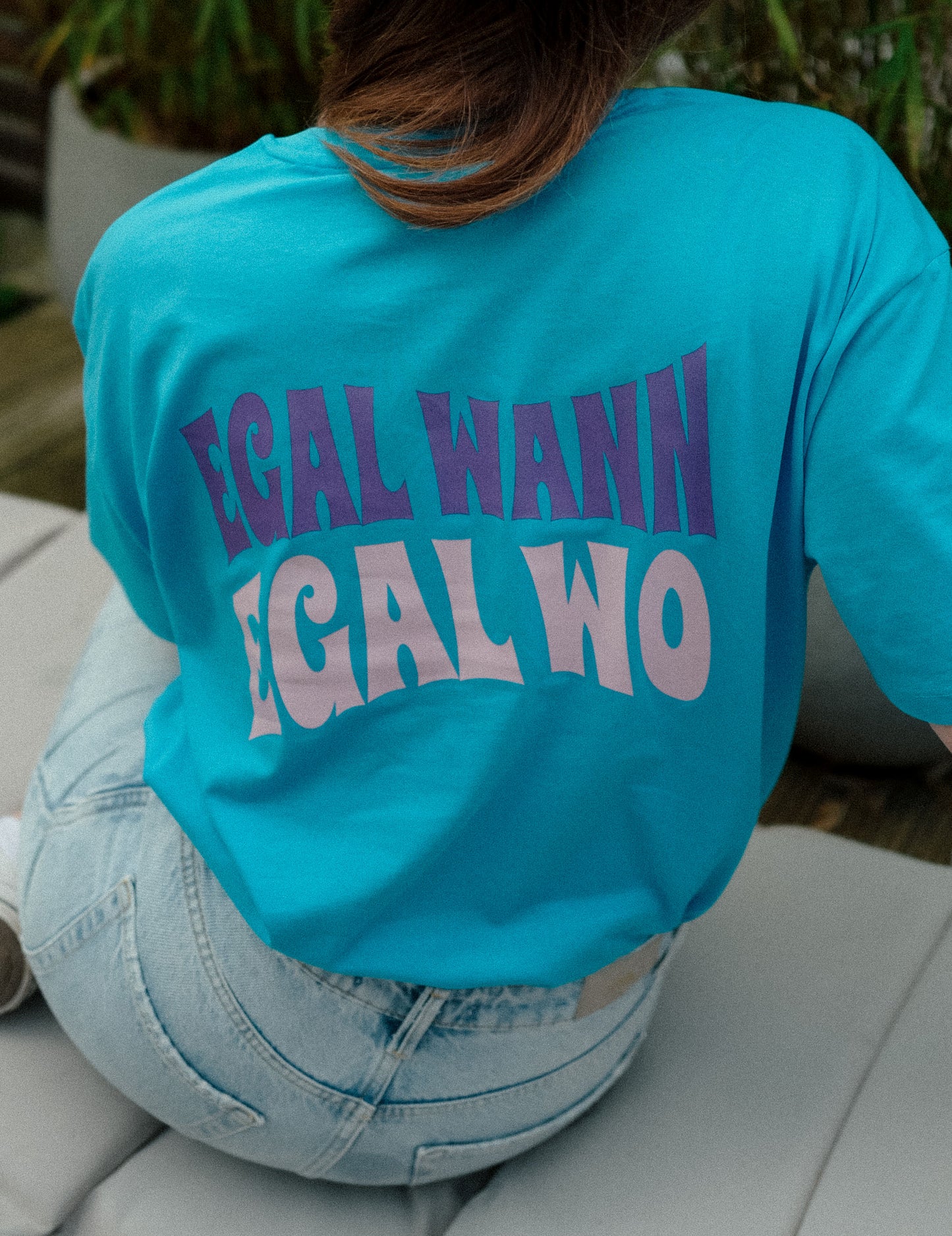 Shirt Women - Egal wann, egal wo - Blau