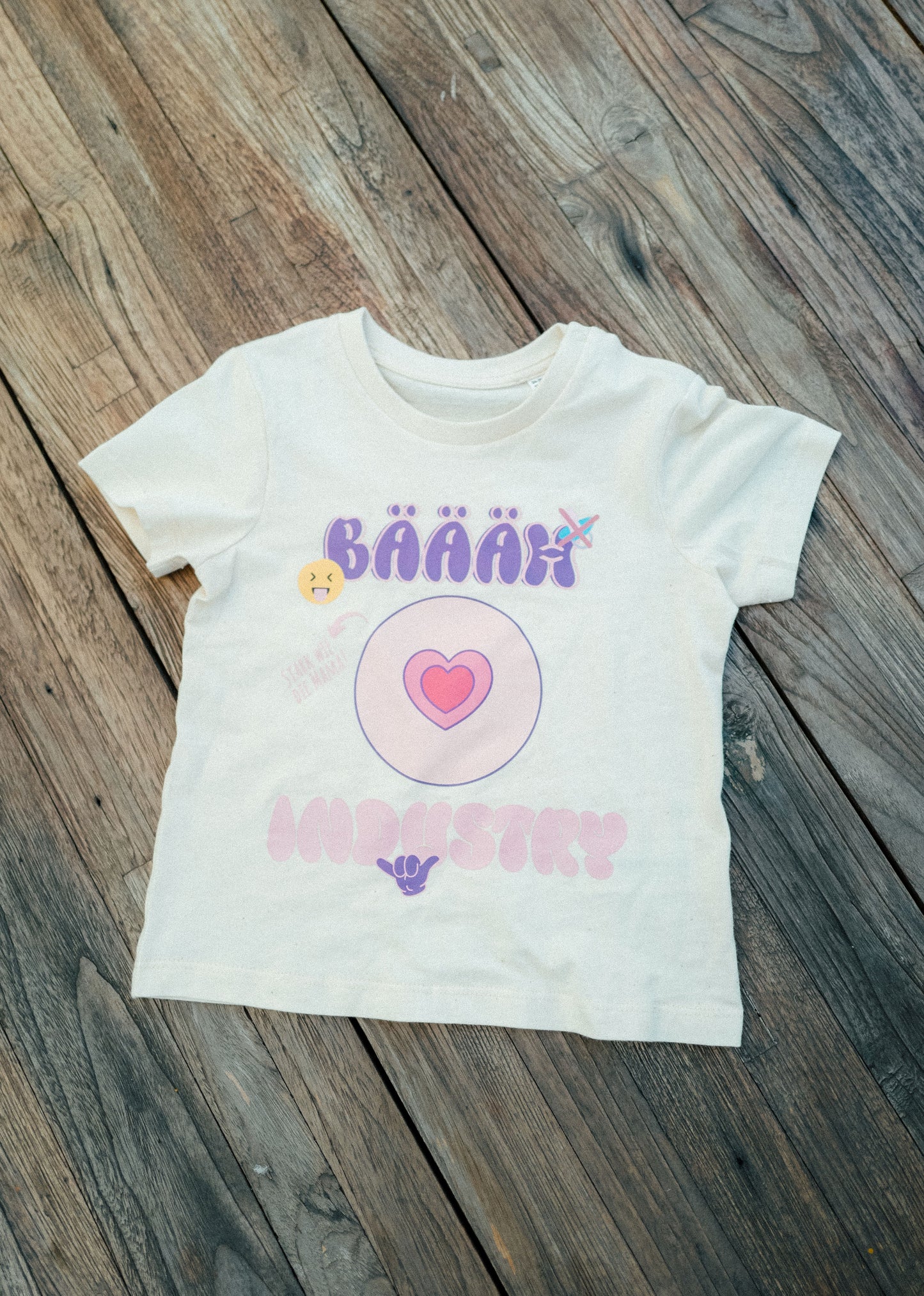 Baby Shirt - bäääh Industry - lila/rosa