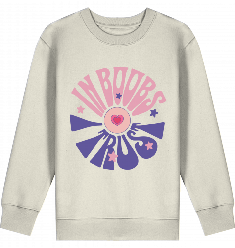 Kids Pulli - In Boobs I trust - rosa/lila