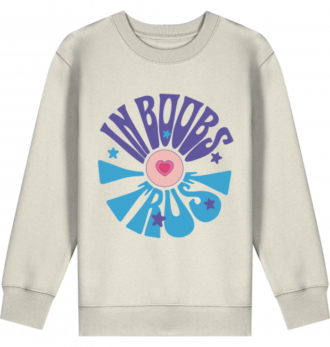 Kids Pulli - In Boobs I trust - lila/blau