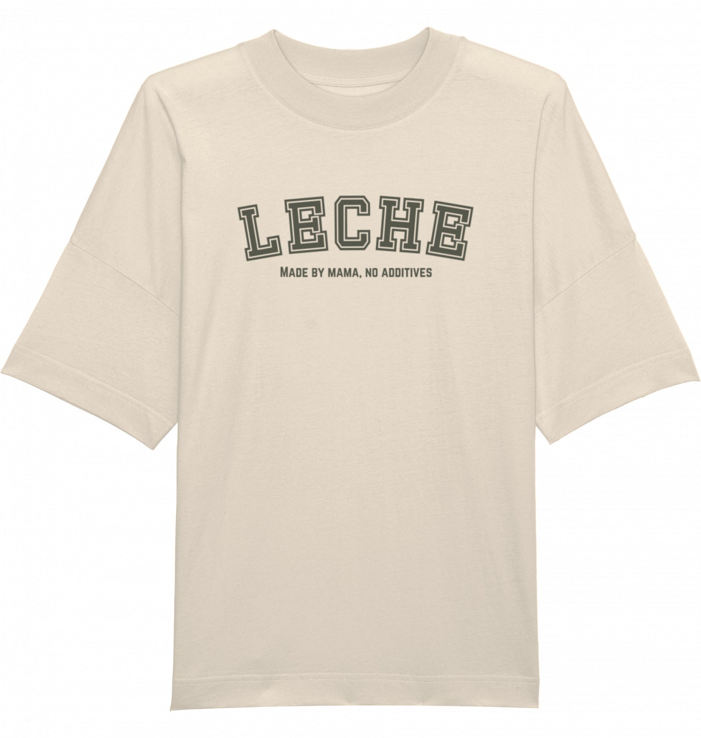 LECHE - Shirt Beige - Grün