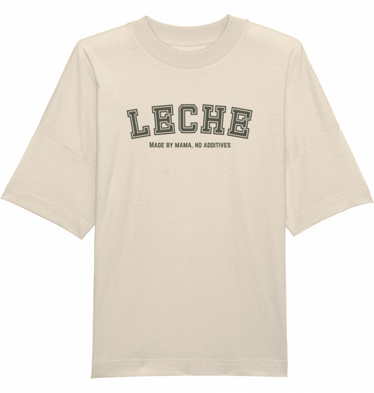 LECHE - Shirt Beige - Grün